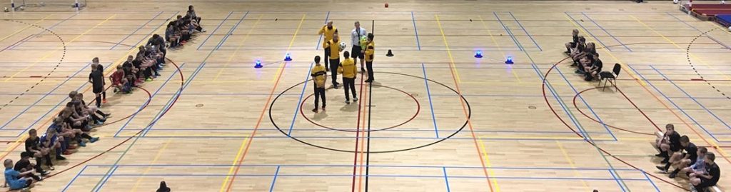 Youth football players at Pelota's Masterclass in Doetinchem, 2018.